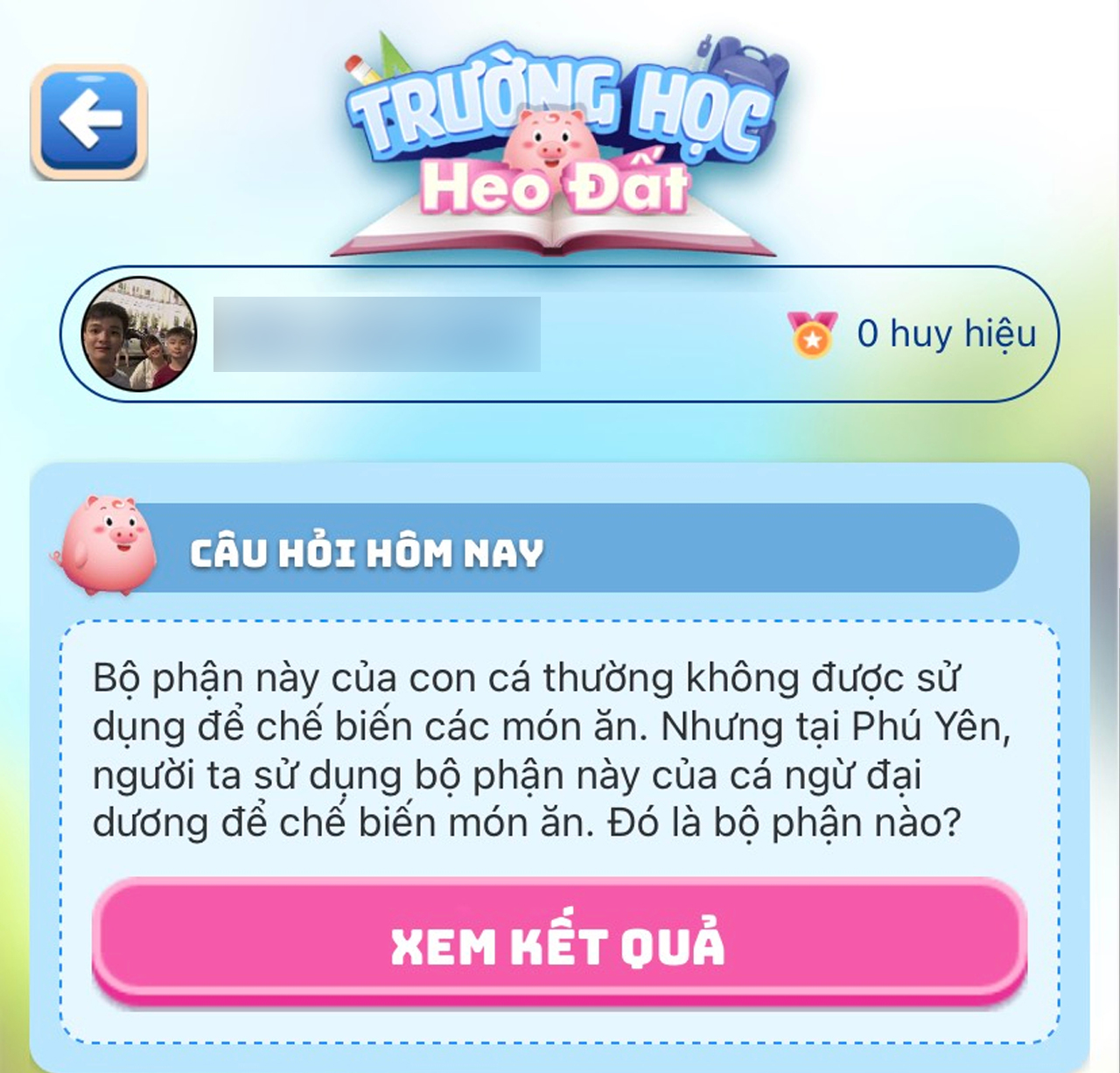 đáp án Heo Đất MoMo
