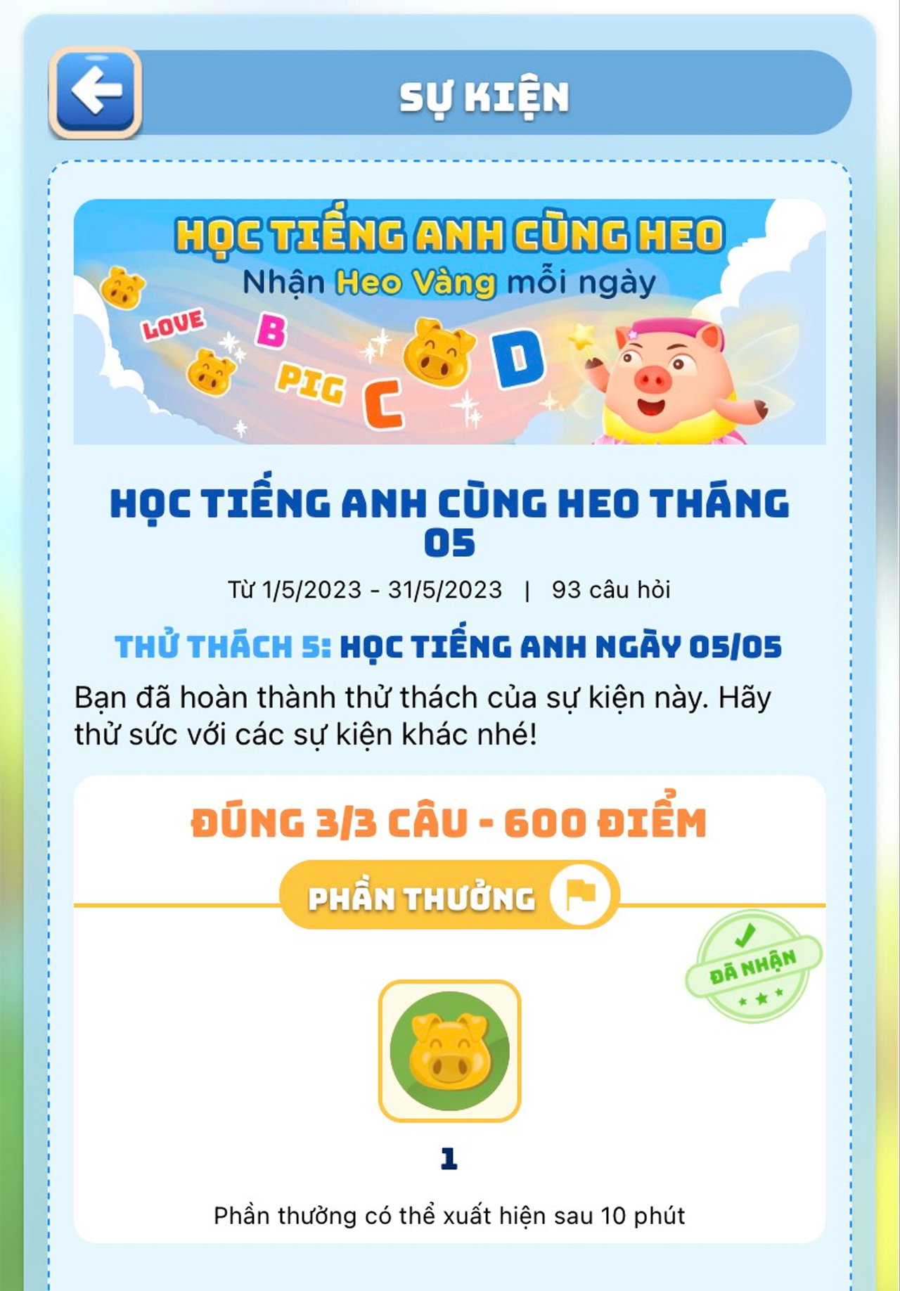 đáp án Heo Đất MoMo